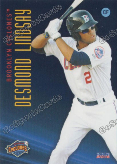 2016 Brooklyn Cyclones Desmond Lindsay