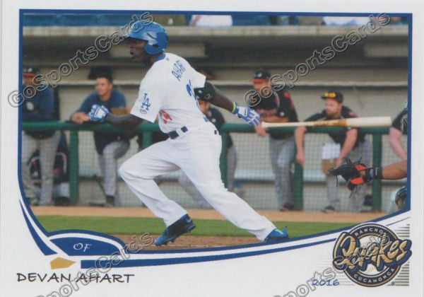 2016 Rancho Cucamonga Quakes Devan Ahart