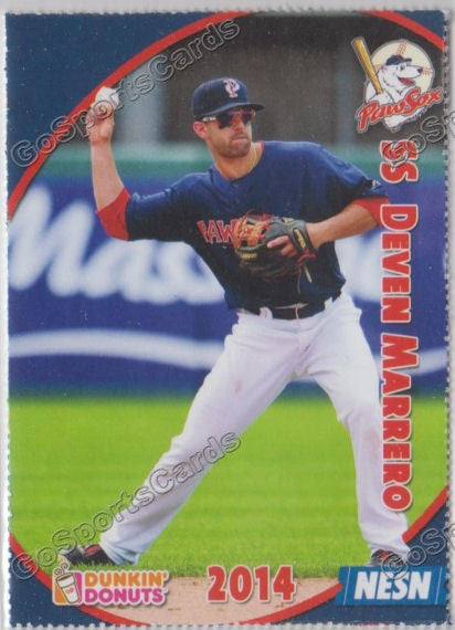 2014 Pawtucket Red Sox SGA Dunkin Donuts Deven Marrero