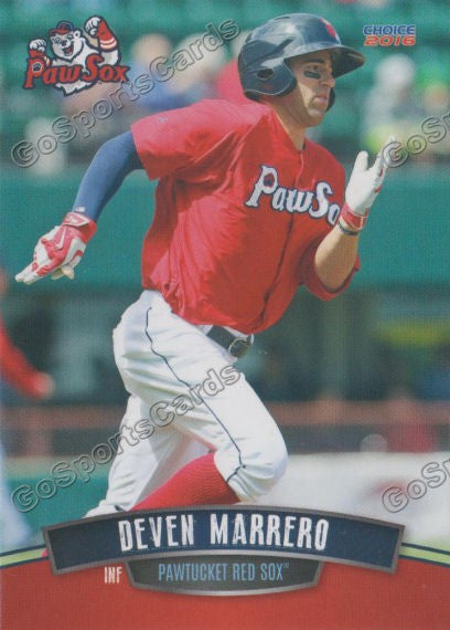 2016 Pawtucket Red Sox Deven Marrero