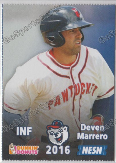 2016 Pawtucket Red Sox SGA Dunkin Donuts Deven Marrero