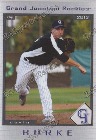 2013 Grand Junction Rockies Devin Burke