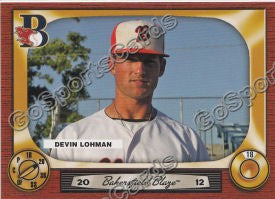 2012 Bakersfield Blaze Devin Lohman