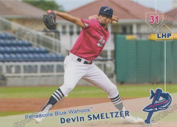 2019 Pensacola Blue Wahoos Devin Smeltzer