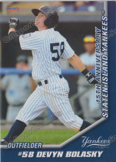 2014 Staten Island Yankees Devyn Bolasky