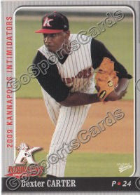 2009 Kannapolis Intimidators Dexter Carter