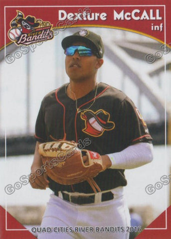2016 Quad Cities River Bandits Dexture McCall