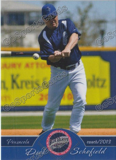 2013 Pensacola Blue Wahoos Dick Schofield