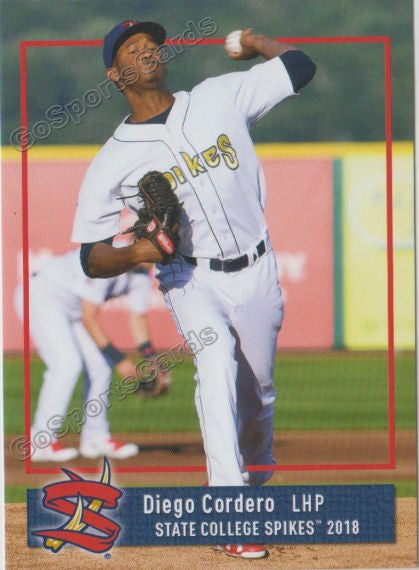 2018 State College Spikes Diego Cordero
