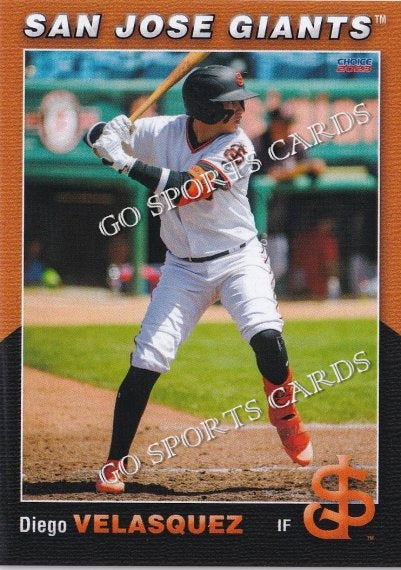 2023 San Jose Giants Diego Velasquez – Go Sports Cards