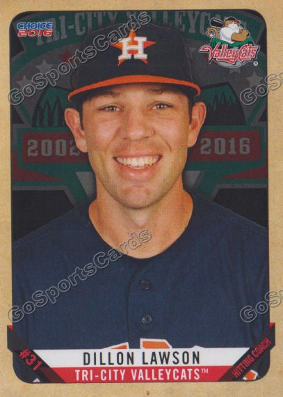 2016 Tri City ValleyCats Dillon Lawson