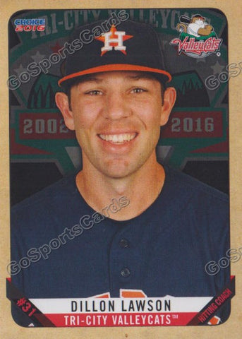2016 Tri City ValleyCats Dillon Lawson