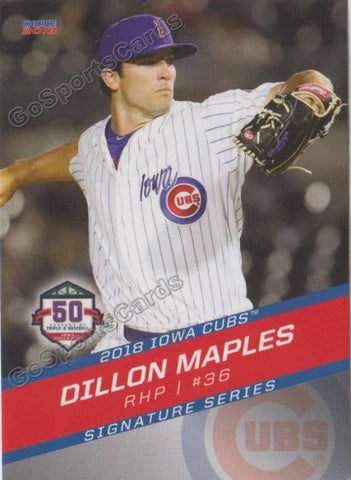 2018 Iowa Cubs Dillon Maples