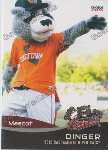 2016 Sacramento River Cats Dinger Mascot