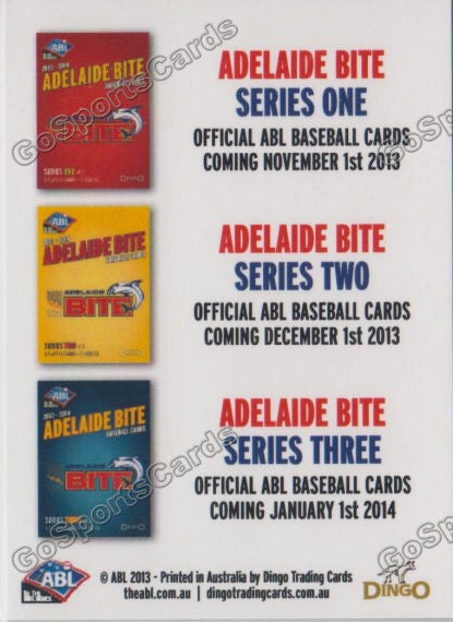 2013-2014 Adelaide Bite ABL Dates Dingo