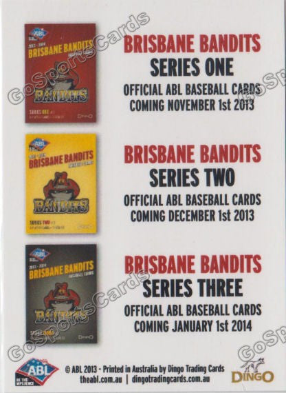 2013-2014 Brisbane Bandits ABL Dates Dingo