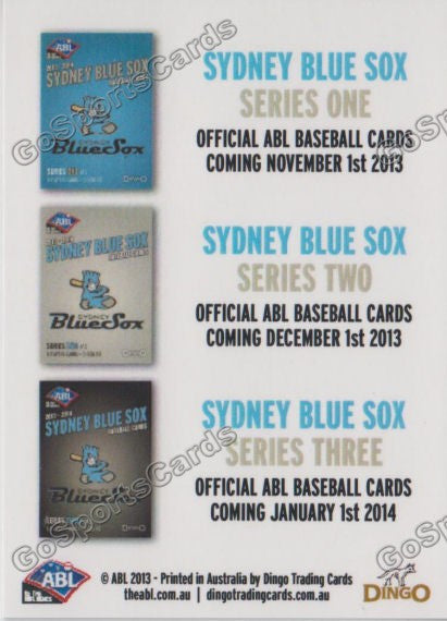 2013-2014 Sydney Blue Sox ABL Dates Dingo