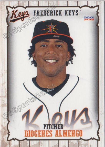 2019 Frederick Keys Diogenes Almengo