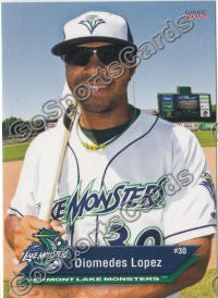 2012 Vermont Lake Monsters Diomedes Lopez