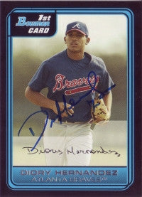 Diory Hernandez 2006 Bowman #44 (Autograph)