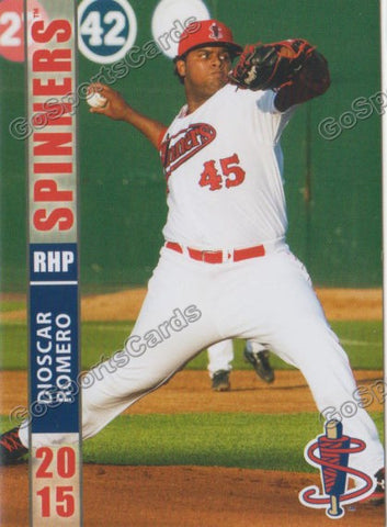 2015 Lowell Spinners Dioscar Romero