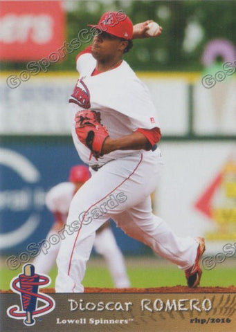 2016 Lowell Spinners Dioscar Romero