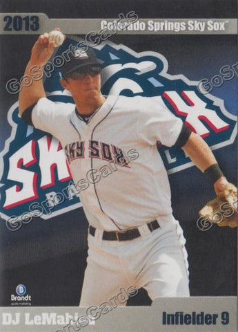 2013 Colorado Springs Sky Sox DJ LeMahieu