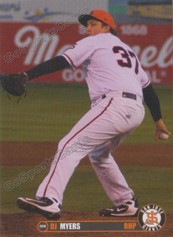 2018 San Jose Giants DJ Myers