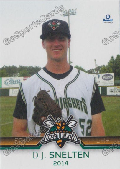 2014 Augusta Greenjackets Donald DJ Snelten