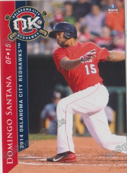 2014 Oklahoma City RedHawks Domingo Santana