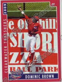 2009 Clearwater Threshers Domonic Dominic Brown