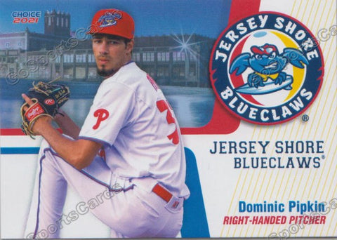 2021 Jersey Shore Blueclaws Dominic Pipkin
