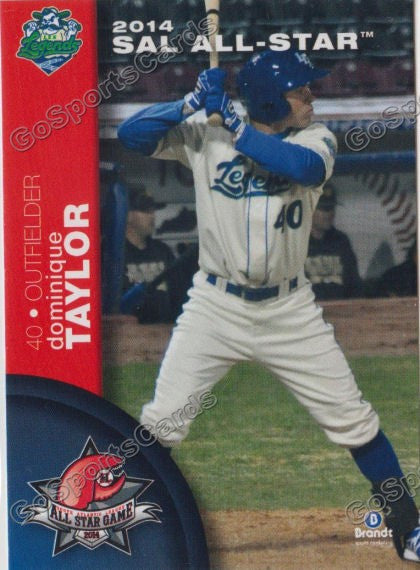 2014 South Atlantic League All Star SD Dominique Taylor