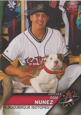 2019 Albuquerque Isotopes Dom Nunez