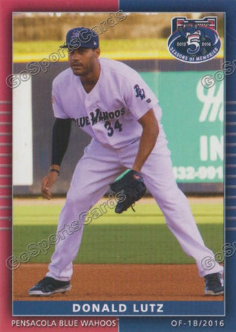 2016 Pensacola Blue Wahoos Donald Lutz