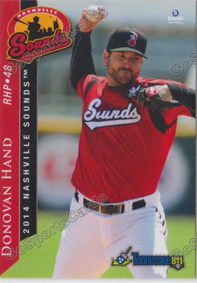 2014 Nashville Sounds Donovan Hand