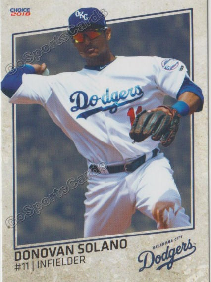 2018 Oklahoma City Dodgers Donovan Solano