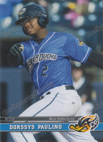 2017 Akron RubberDucks Dorssys Paulino