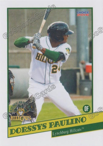 2016 Lynchburg Hillcats Dorssys Paulino