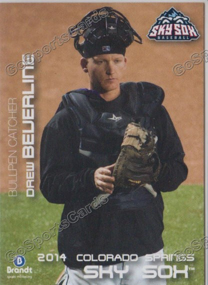 2014 Colorado Springs Sky Sox Drew Beuerline