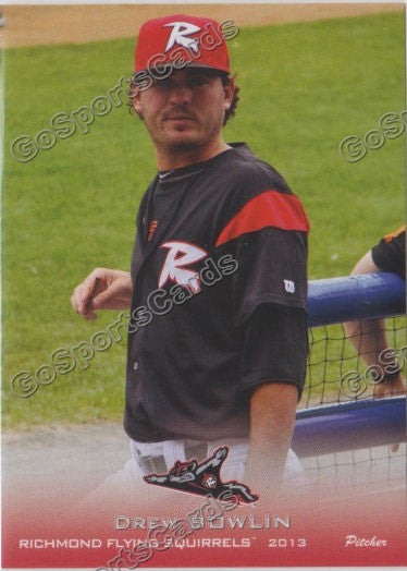 2013 Richmond Flying Squirrels Drew Bowlin