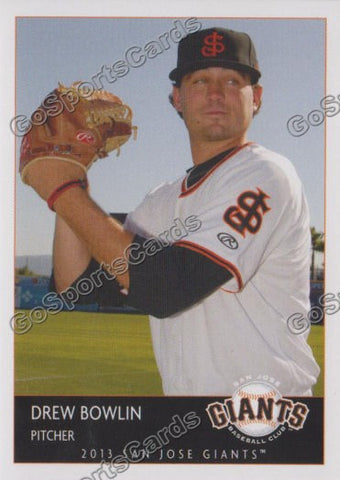 2013 San Jose Giants Drew Bowlin