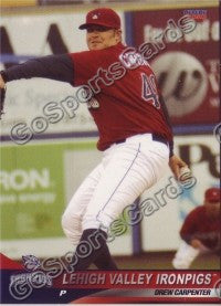 2010 Lehigh Valley IronPigs Andrew Drew Carpenter