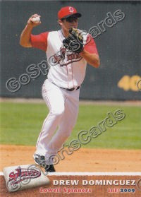 2009 Lowell Spinners Drew Dominguez