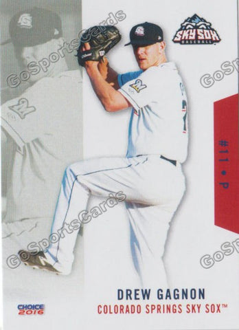 2016 Colorado Springs Sky Sox Drew Gagnon
