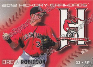 2012 Hickory Crawdads Drew Robinson