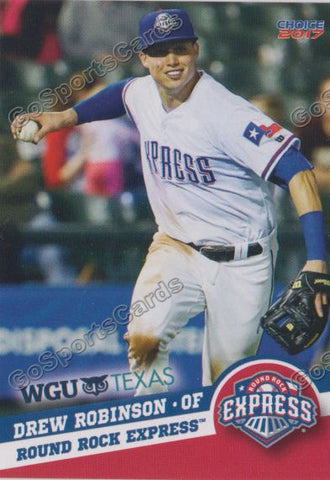 2017 Round Rock Express Drew Robinson
