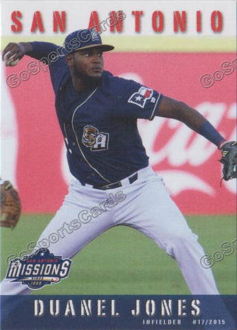 2015 San Antonio Missions Duanel Jones