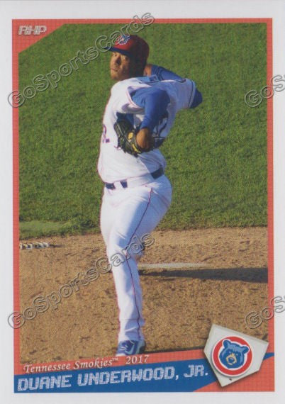 2017 Tennessee Smokies Duane Underwood Jr