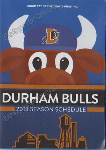 2018 Durham Bulls Pocket Schedule